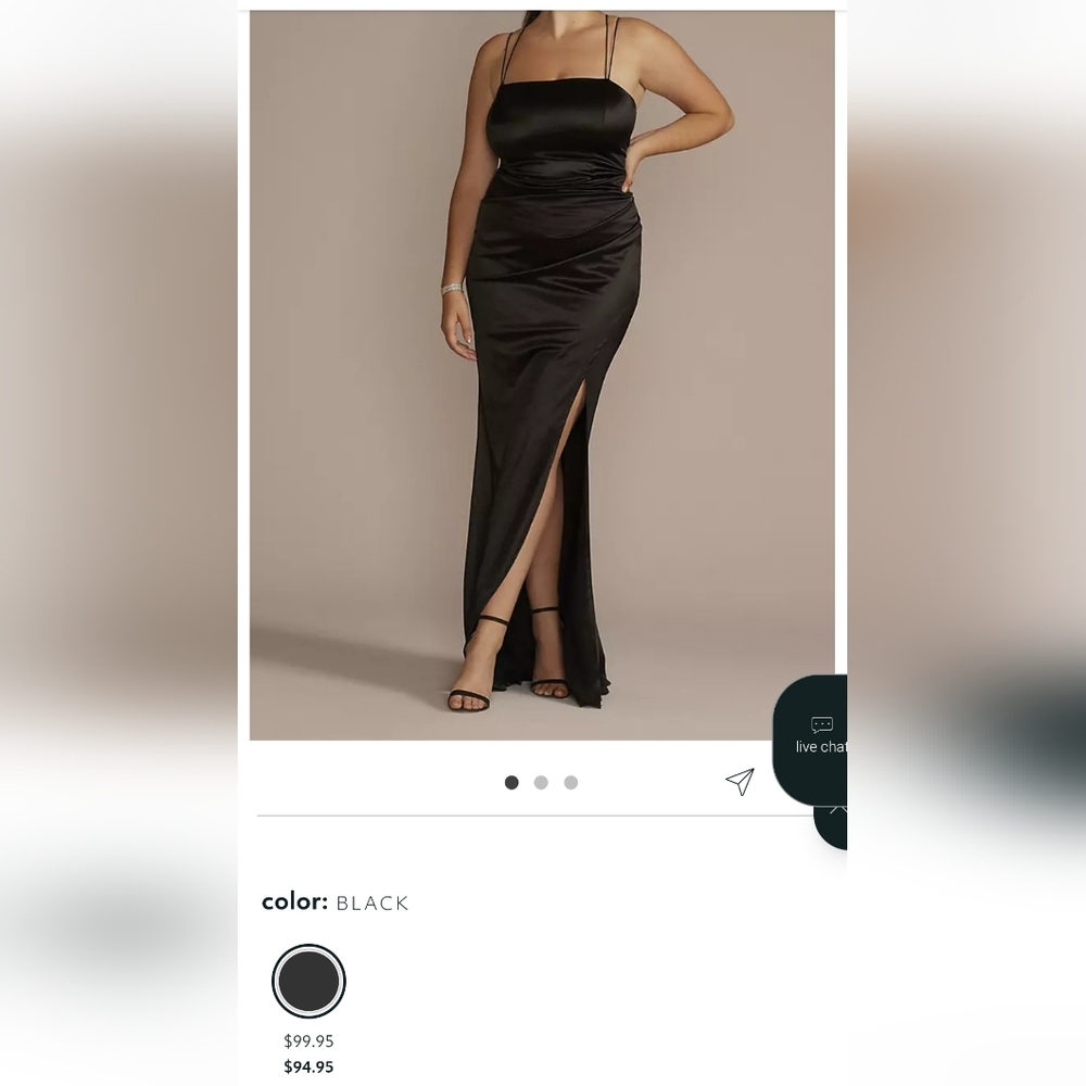 Emerald Sundae Silky Strappy Gown